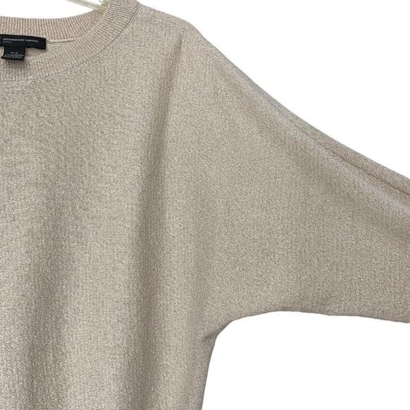 Womens INC Metallic Blush Size S Small Petite Top Sweater Dolman Crew Pullover - Picture 7 of 7